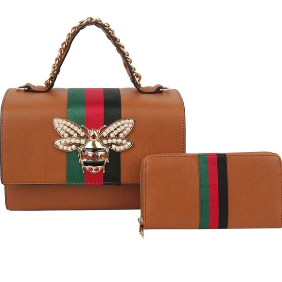 Massimo Alba Handbags - Fashion Designer Handbag and Wallet Set